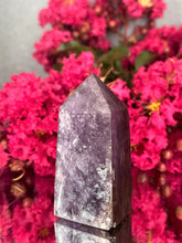 Load image into Gallery viewer, Stunning Purple Mica Crystal Tower Point