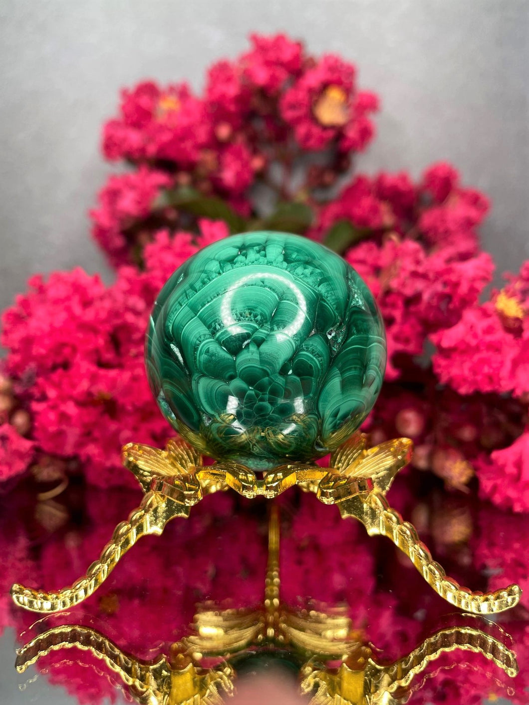 High Quality Malachite Crystal Sphere