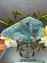 Load image into Gallery viewer, DISCOUNTED Calming Snowflake Fluorite Crystal Slab