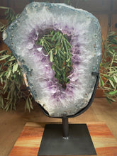Load image into Gallery viewer, Tranquil Amethyst Portal Crystal Cluster On Stand
