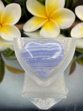 Load image into Gallery viewer, Calming Small High-Quality Blue Lace Agate Heart