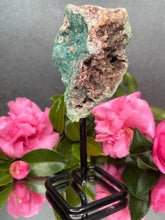 Load image into Gallery viewer, Pink Amethyst Crystal Geode With Druzy On Fixed Stand 26