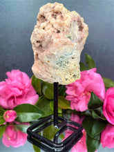 Load image into Gallery viewer, Pink Amethyst Crystal Geode With Druzy On Fixed Stand 36