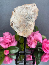 Load image into Gallery viewer, Pink Amethyst Crystal Geode With Druzy On Fixed Stand 19
