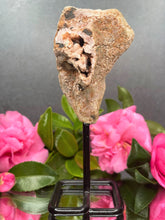 Load image into Gallery viewer, Pink Amethyst Crystal Geode With Druzy On Fixed Stand 38