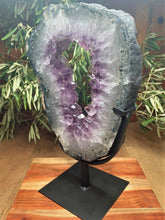 Load image into Gallery viewer, Tranquil Amethyst Portal Crystal Cluster On Stand
