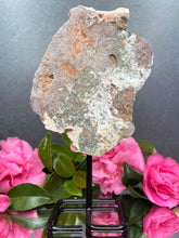Load image into Gallery viewer, Pink Amethyst Crystal Geode With Druzy On Fixed Stand 46
