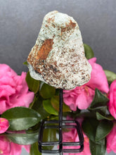 Load image into Gallery viewer, Pink Amethyst Crystal Geode With Druzy On Fixed Stand 01