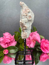 Load image into Gallery viewer, Pink Amethyst Crystal Geode With Druzy On Fixed Stand 15
