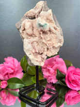 Load image into Gallery viewer, Pink Amethyst Crystal Geode With Druzy On Fixed Stand 46