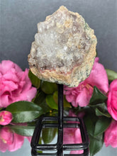 Load image into Gallery viewer, Pink Amethyst Crystal Geode With Druzy On Fixed Stand 20