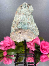 Load image into Gallery viewer, Pink Amethyst Crystal Geode With Druzy On Fixed Stand 47