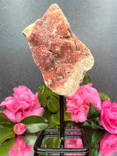 Load image into Gallery viewer, Pink Amethyst Crystal Geode With Druzy On Fixed Stand 32