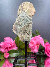 Load image into Gallery viewer, Pink Amethyst Crystal Geode With Druzy On Fixed Stand 39