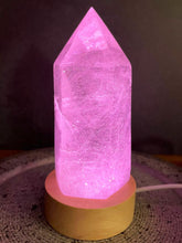 Load image into Gallery viewer, Round Wooden Base USB LED COLORFUL Light Display Lamp