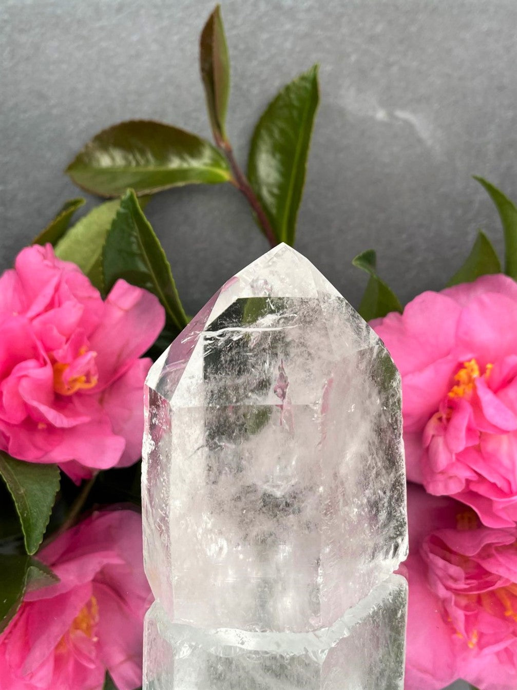 Natural Clear Quartz Point Raw Crystal With Imperfections