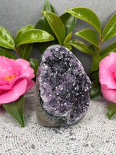 Load image into Gallery viewer, Dark Amethyst Geode Healing Crystal Cluster