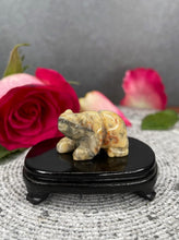 Load image into Gallery viewer, Mexican Crazy Lace Agate Crystal Bear Carving