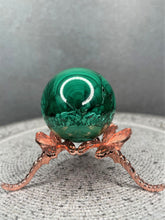 Load image into Gallery viewer, Natural Malachite Crystal Sphere Healing Stone