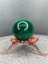 Load image into Gallery viewer, Natural Malachite Crystal Sphere Healing Stone