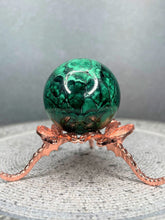 Load image into Gallery viewer, Natural Malachite Crystal Sphere Emotional Balance