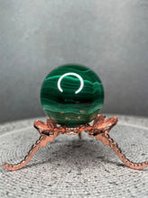 Load image into Gallery viewer, Natural Malachite Crystal Sphere Chakra Healing