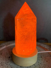 Load image into Gallery viewer, Round Wooden Base USB LED COLORFUL Light Display Lamp