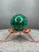 Load image into Gallery viewer, Natural Malachite Crystal Sphere Chakra Healing