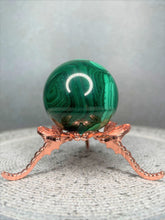 Load image into Gallery viewer, Natural Malachite Crystal Sphere Heart Chakra