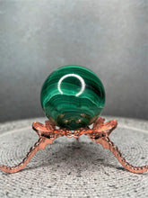 Load image into Gallery viewer, Natural Malachite Crystal Sphere Chakra Healing
