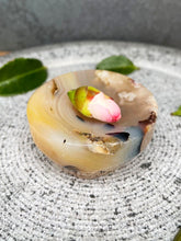 Load image into Gallery viewer, Small Flower Agate Crystal Bowl Sphere Holder