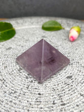 Load image into Gallery viewer, Amethyst Pyramid Crystal Carving