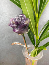 Load image into Gallery viewer, Pretty Chevron Dream Amethyst Crystal Rose