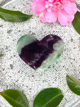 Load image into Gallery viewer, Natural Rainbow Fluorite Crystal Love Heart Carving