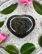 Load image into Gallery viewer, Beautiful Labradorite Crystal Love Heart Carving