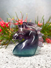 Load image into Gallery viewer, Colorful Fluorite Unicorn Crystal Carving