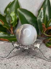 Load image into Gallery viewer, Small Agate Crystal Sphere With Druzy