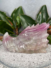 Load image into Gallery viewer, Fluorite Crystal Dragon Skull Carving