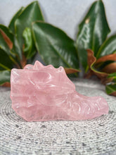 Load image into Gallery viewer, Beautiful Rose Quartz Crystal Dragon Skull Carving