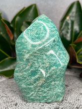 Load image into Gallery viewer, Calming Amazonite Crystal Flame Freeform