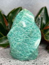 Load image into Gallery viewer, Calming Amazonite Crystal Flame Freeform
