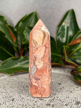 Load image into Gallery viewer, Pink Agate Crystal Tower With Raw Holes