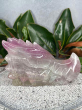 Load image into Gallery viewer, Fluorite Crystal Dragon Skull Carving