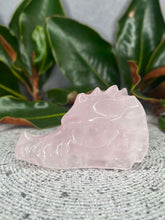 Load image into Gallery viewer, Rose Quartz Crystal Dragon Skull Carving