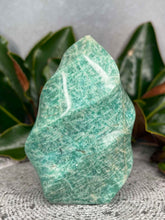 Load image into Gallery viewer, Calming Amazonite Crystal Flame Freeform