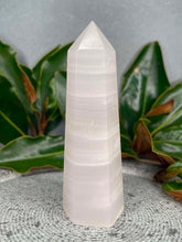 Load image into Gallery viewer, Pink Calcite Crystal Tower Point