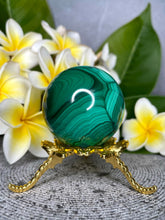 Load image into Gallery viewer, High Quality Malachite Crystal Sphere Transformation