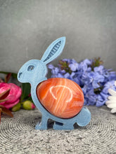 Load image into Gallery viewer, Amazing Rabbit Carnelian Crystal Egg Carving With Adorable Easter Bunny Stand