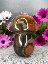 Load image into Gallery viewer, Polychrome Jasper Crystal Mushroom Carving
