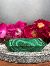 Load image into Gallery viewer, Stunning Natural Malachite Double Terminator Crystal Point